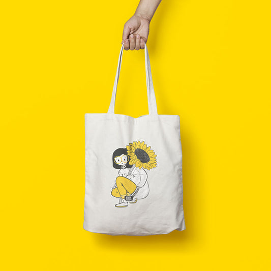 Sunflower Girlie Tote bag