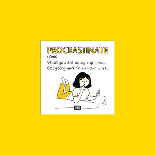 Procrastinate Sticker